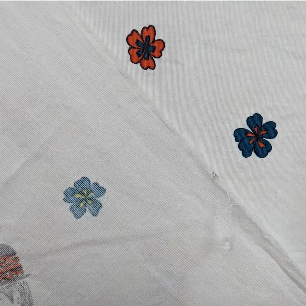 3 5/8 Yds Vintage 60's AMERITEX COTTON FABRIC Victorian Courting Couple Bicycles